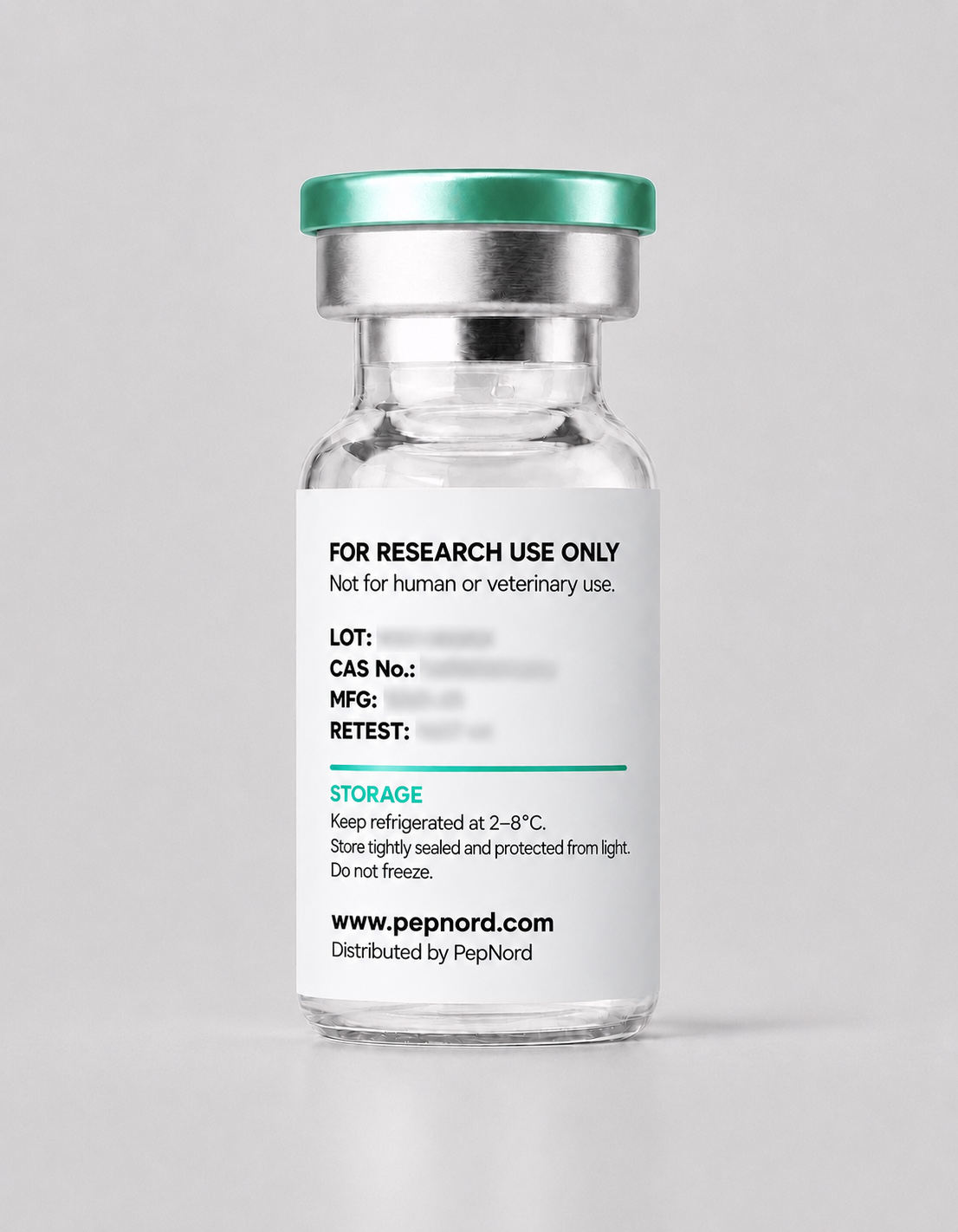 PepNord Back of vial